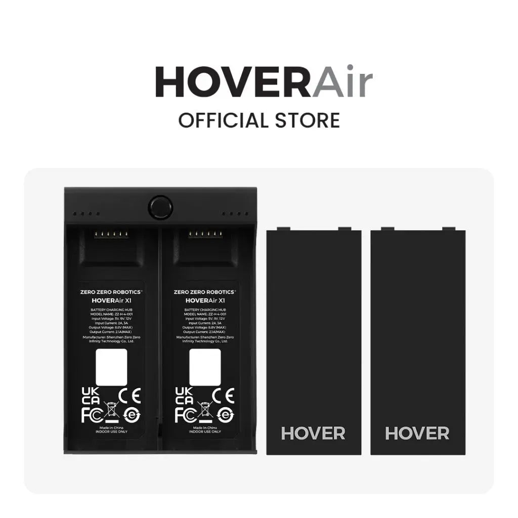 HOVERAir Battery & Dual Charger ชุดแบตเตอรี่และแท่นชาร์จรางคู่สำหรับ Drone Hover Air X1 แบตสำรองพร้อมแท่นชาร์จ(ศูนย์ไทย) SOAR