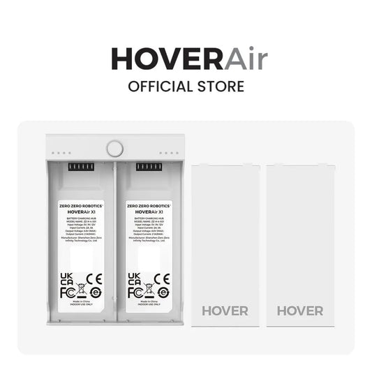 HOVERAir Battery & Dual Charger ชุดแบตเตอรี่และแท่นชาร์จรางคู่สำหรับ Drone Hover Air X1 แบตสำรองพร้อมแท่นชาร์จ(ศูนย์ไทย) SOAR